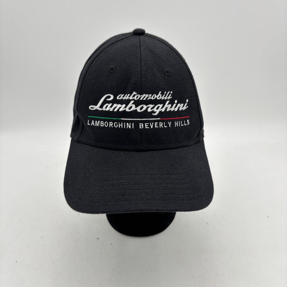 Automobili Lamborghini Beverly Hills Script Logo Embroidered Hat